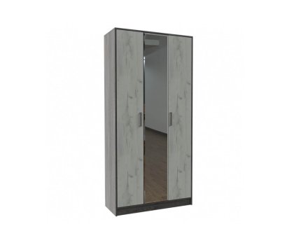 Диана-4 секция №10 шкаф (Анкор темный/Дуб эльза)