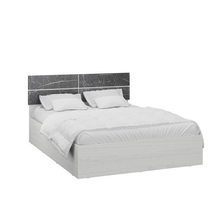 Теана кровать 140х200 (анкор светлый/МДФ мрамор дарк, Настил ДСП)