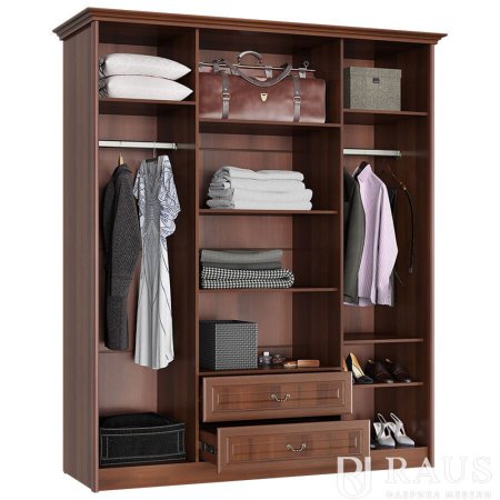 Четырехстворчатые распашные шкафы