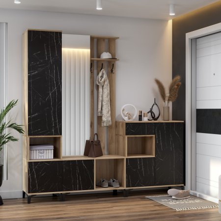 Луксор-12 Вешалка ЦРК.ЛКС.12 (Дел.свет./камень Пьетра черный)