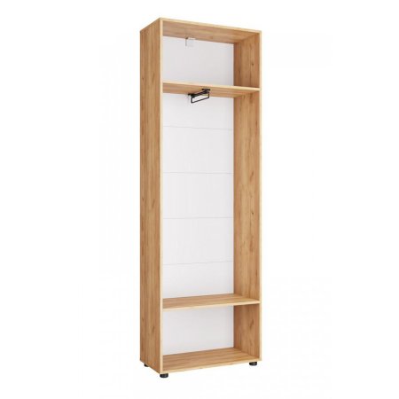 Сафари шкаф ШК-001  с выдв. штангой (Крафт золотой/матовый Графит Софт)