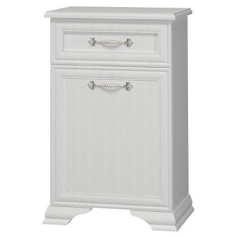 Прихожая ГРАЦИЯ (ЛАК) тумба 1дв.+1ящ. (Белый/Белый)