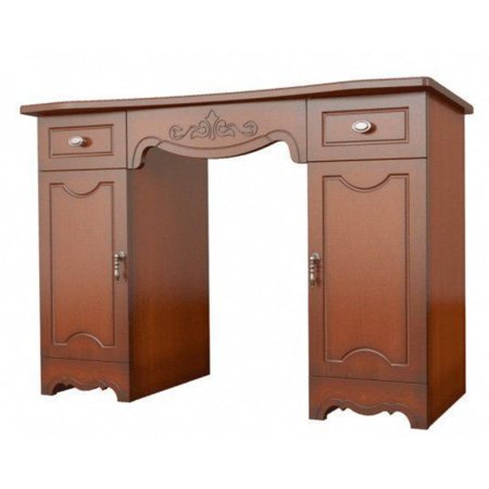 Лотос (ЛАК) стол туалетный (макияжный) (Орех Экко/Орех темный с тонировкой)