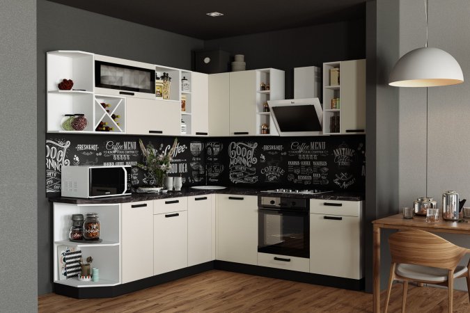 Модульная кухня Осло (Карбон брюле)