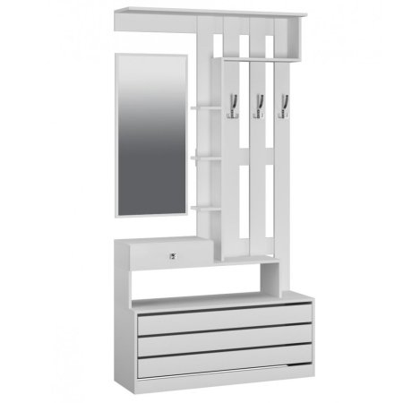 Ямайка прихожая центральная секция ЯПЦС-1 (Белый)