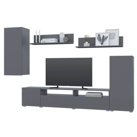 Гостиная Лира ЛДСП (Серый графит/Серый графит)