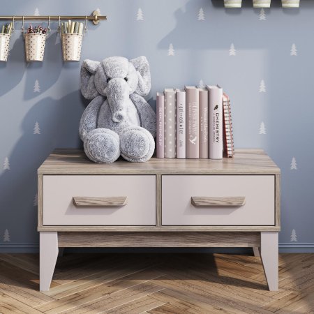 Скандика тумба под ТВ ТБ-17 (дуб смоки/кашемир)