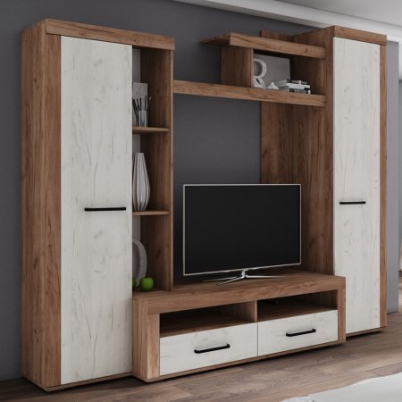 Гостиная Марсель 4 (крафт табачный/крафт белый)