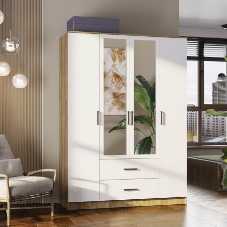 Четырехстворчатые распашные шкафы