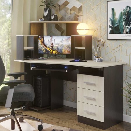 Стол компьютерный №1 (Венге/Белфорд)