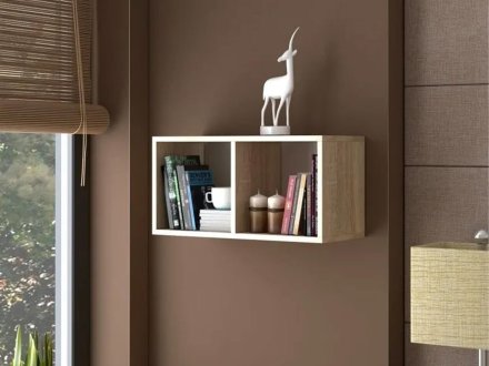 Кент-1 секция 10 Полка открытая (дуб вотан)