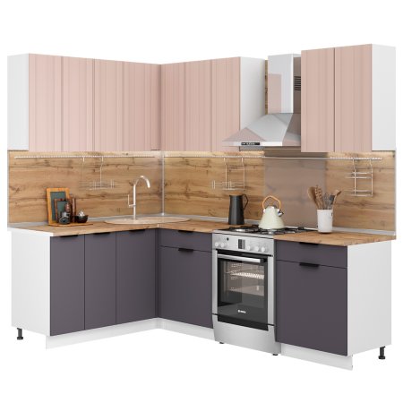 Модульная кухня Норд Stoun (Софт какао/софт смок)