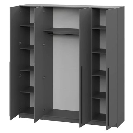 Берген шкаф ШК-2000 4 ств. (Графит)