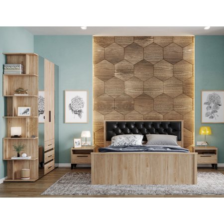 Модена тумба прикроватная МТ-20 (Венге/Гикори рокфорд)