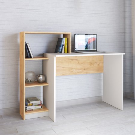 Компьютерный стол Квартет 2 (Крафт золотой/Белый)