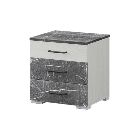 Спальня Теана комплект 1 (анкор светлый/МДФ мрамор дарк)