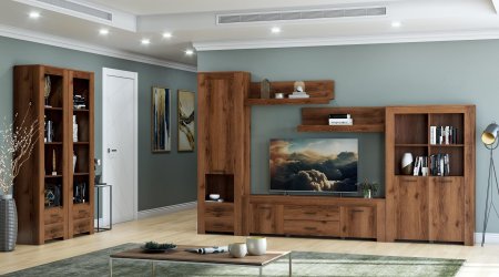 Квадро-22 стеллаж ЦРК.КВД.22 (Дуб делано темный)