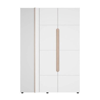 Палермо-3 шкаф угловой 90град. ШК-012 (Шимо светлый / глянцевая Белый)