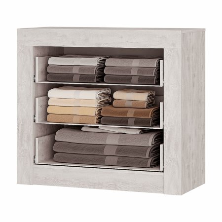 Леонардо комод КМ-13 (Бетон пайн светлый/графит)