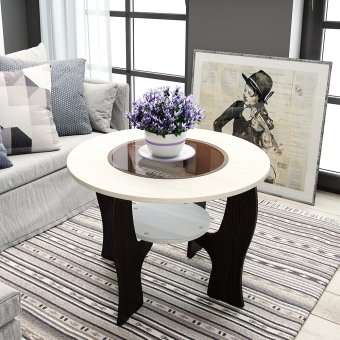 Стол журнальный Прима NEW (венге/распил натуральный)