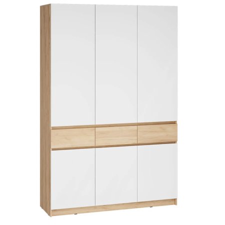 Стоуби шкаф ШК-1500 (Дуб Крафт Золотой/Белый Глянец)