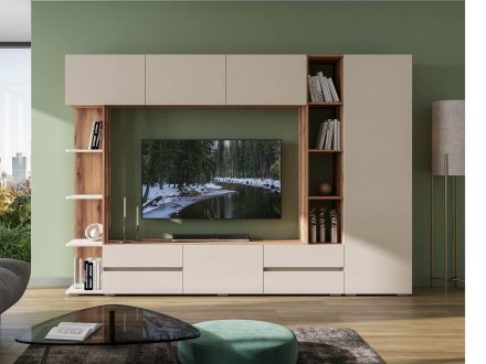 Гостиная Веста (Делано темный/сатин) ЦРК.ВСТ.01