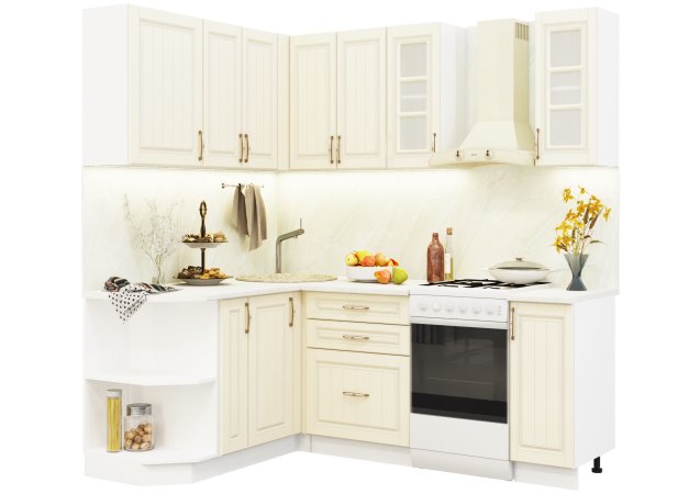 Модульная кухня Лондон (Дуб крем)