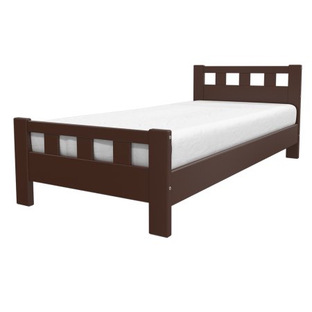 Вероника-2 кровать 90х200 + металлокаркас + комплект ножек (Орех)