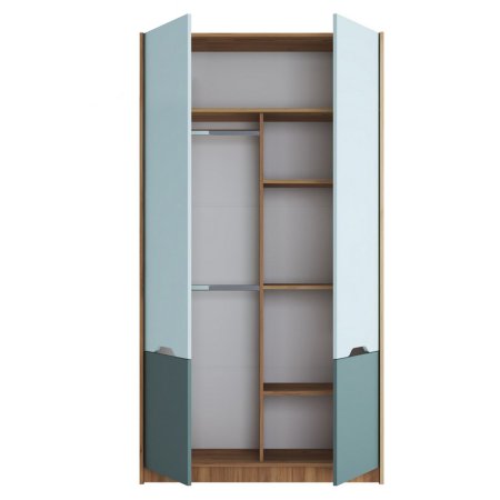 Rich Рич шкаф ШК-002 для детской (Мята/Сумеречный голубой)