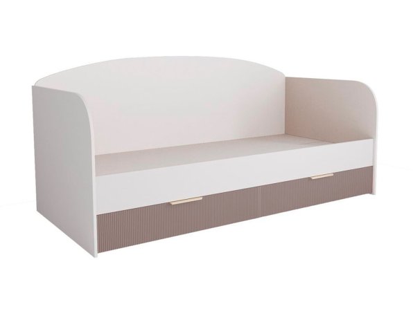 Лавис Диван-кровать ДКД 2000.1 (белый / белый софт) (Грей софт)