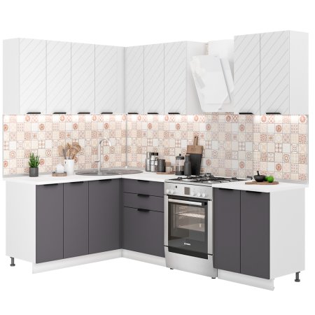 Модульная кухня Норд Wind (Софт даймонд/софт смок)