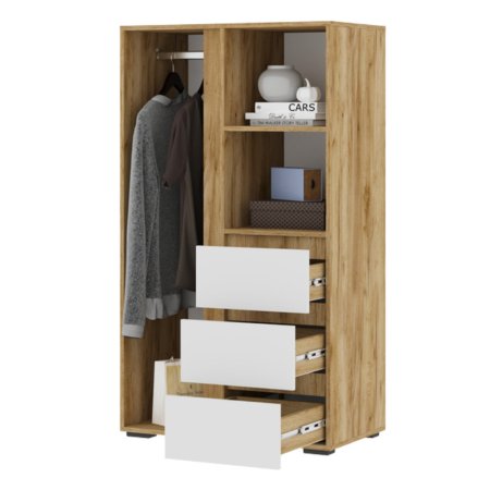 Хелен шкаф ШК 03 (Крафт золотой/Белый)