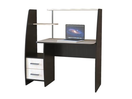 Компьютерный стол КЛ №6.2 правый (Венге / Дуб молочный)