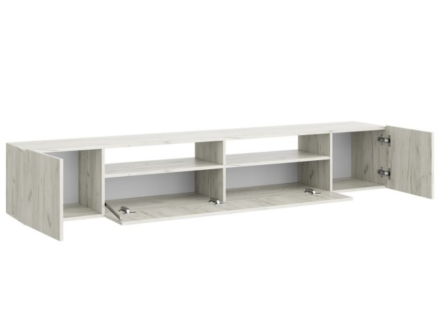 Соло 16 тумба под ТВ в гостиную (Крафт белый)