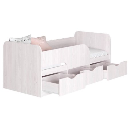 Кровать 0,9 м Стандарт КР-22 80х186 см (ясень белый)