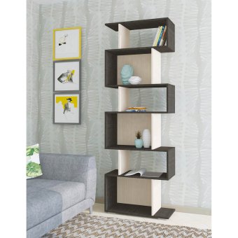 Стеллаж Книжный №1 (Венге / Дуб молочный)