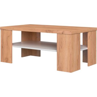 Сицилия гостиная стол журнальный (Дуб крафт золотой/ Белый софт тач)