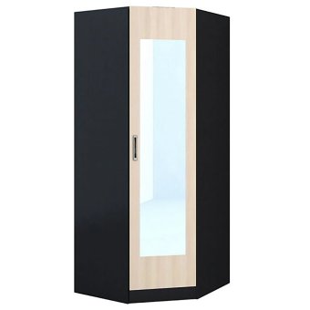 Эрика шкаф угловой с зеркалом (венге/дуб молочный)