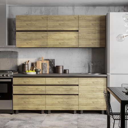 Кухня Лофт 2,0 м (крафт/венге)