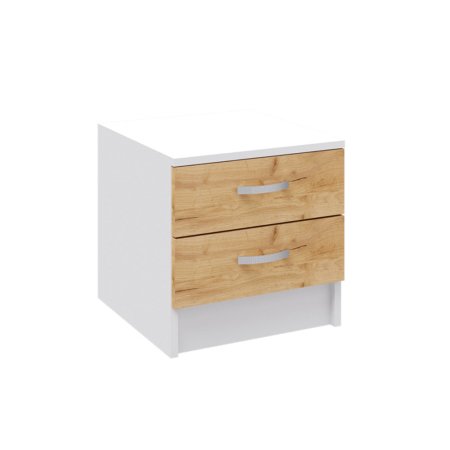 Ронда тумба прикроватная (Белый/Крафт золотой)