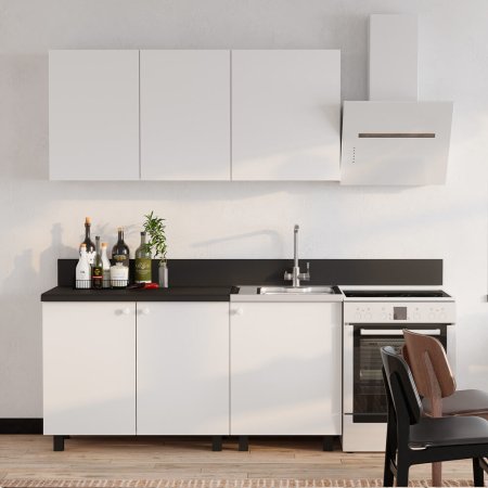 Кухня Куба 1,6 м (белый)