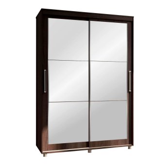 Комфорт-12 шкаф-купе Прайм Прямоугольные зеркала (Венге, 150)