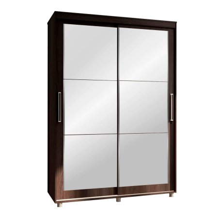 Комфорт-12 шкаф-купе Прайм Прямоугольные зеркала (Венге, 150)