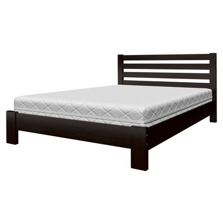 Вероника кровать 160х200 + металлокаркас + комплект ножек (Орех темный)