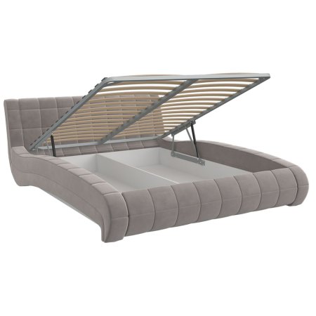 Шарлиз кровать 160х200 + металлокаркас + подъемный механизм (Серый)