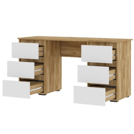 Хелен стол письменный ПС 02 (Крафт золотой/Белый)