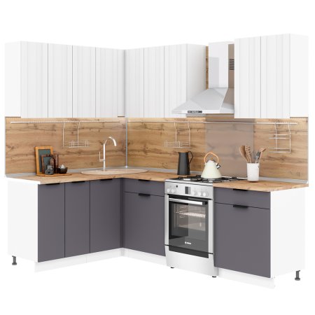 Модульная кухня Норд Stoun (софт даймонд/софт смок)