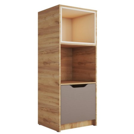 Rich Рич Стеллаж СЖ-002 для детской (Миндаль/Глиняный серый)