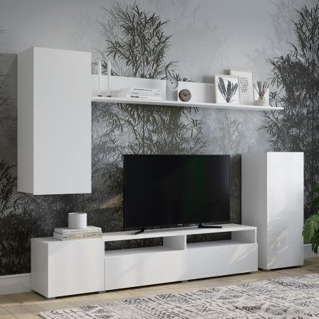 Гостиная Лира ЛДСП (Белый/Белый)