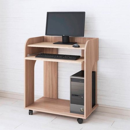 Компьютерный стол Грета 10 (Шимо темный/Сонома)